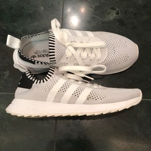 Adidas black and white shoes